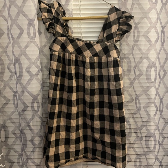 Ladies Plaid Check Top by Entro-Blue main image 1